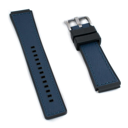 TQ18 Q Timex Replacement Watch Straps - Leather and FKM Rubber Hybrid Quick Release Watch Bands