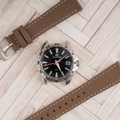 Full Grain Leather Epsom Style Quick Release Watch Straps