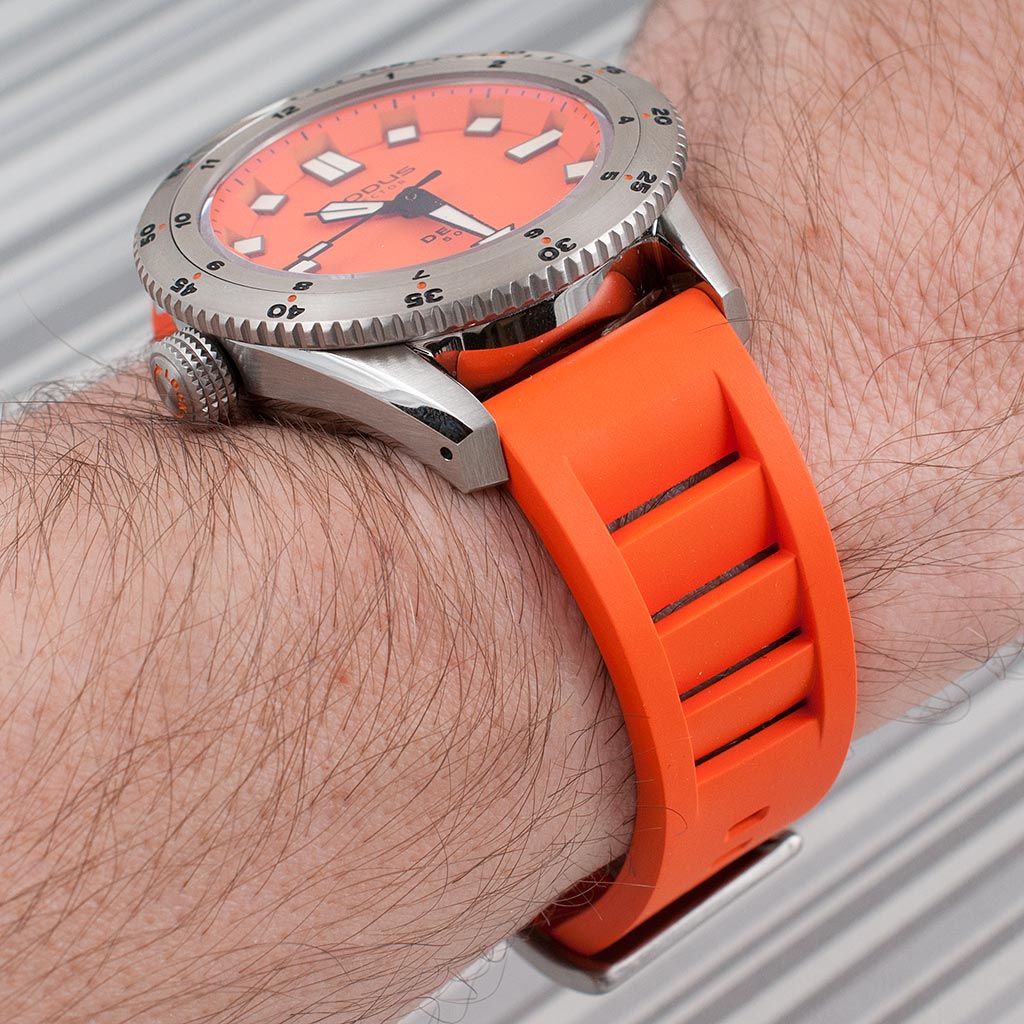 Orange watch strap best sale