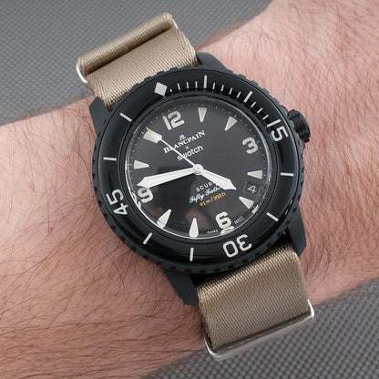 Seat Belt Pass Through Military Style Watch Straps