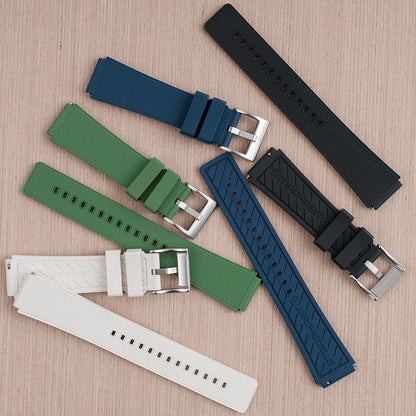 TQ18 Q Timex Replacement Watch Straps - FKM Rubber Quick Release Watch Bands