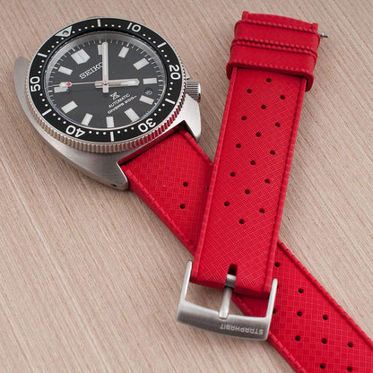 Tropical Retro Style FKM Rubber Quick Release Watch Straps