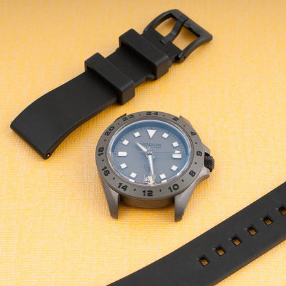 Smooth FKM Rubber Quick Release Watch Straps