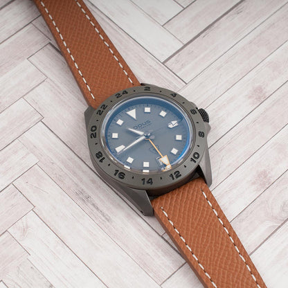 Full Grain Leather Epsom Style Quick Release Watch Straps