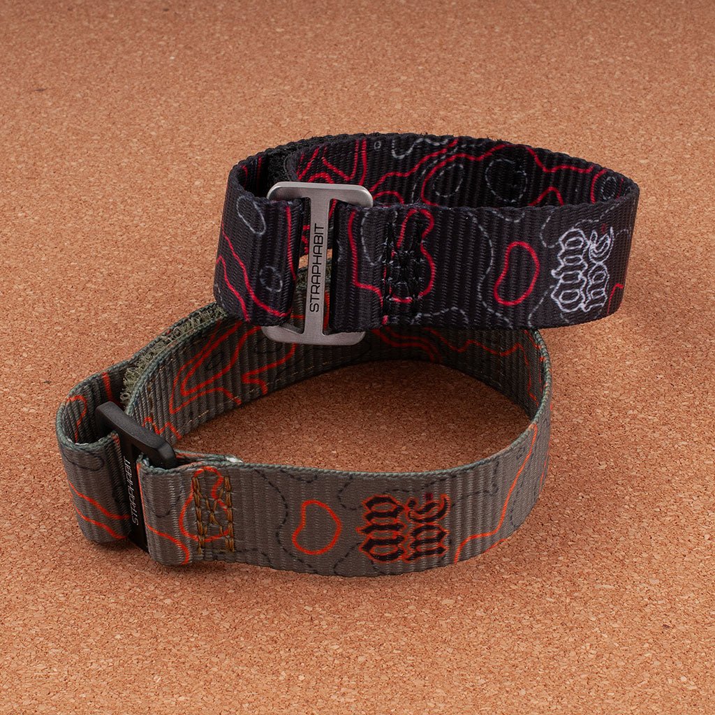 AWWC x StrapHabit Topo Hook and Loop Watch Straps