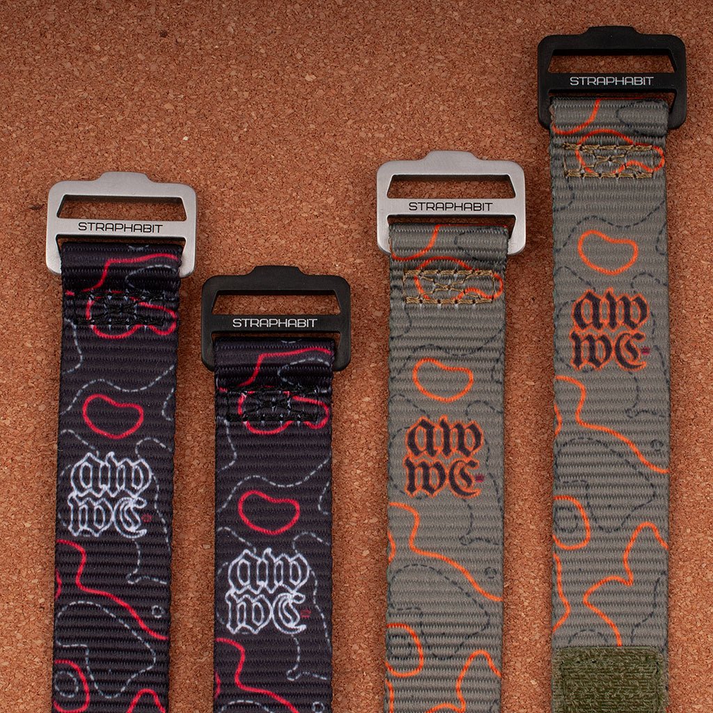 AWWC x StrapHabit Topo Hook and Loop Watch Straps