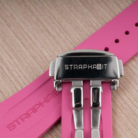 Brodinkee x StrapHabit Men Wear Pink 2024 Deployant Buckles