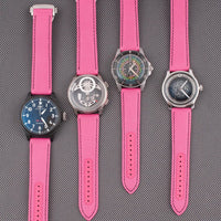 Brodinkee x StrapHabit Men Wear Pink 2025 Deployant Sailcloth Watch Straps