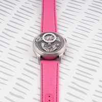 Brodinkee x StrapHabit Men Wear Pink 2025 Deployant Sailcloth Watch Straps