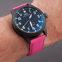 Brodinkee x StrapHabit Men Wear Pink 2025 Deployant Sailcloth Watch Straps