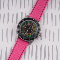 Brodinkee x StrapHabit Men Wear Pink 2025 Deployant Sailcloth Watch Straps