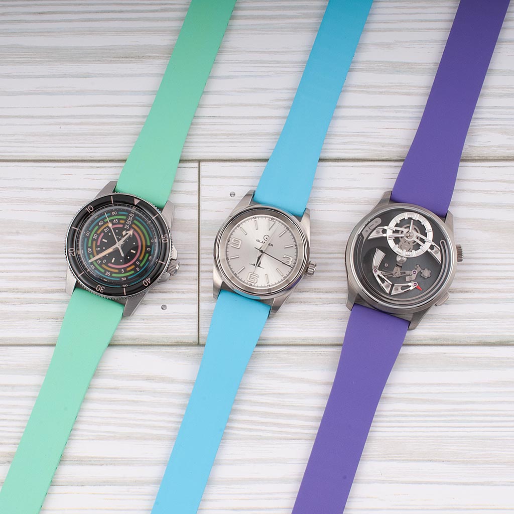 CTS Deployant Smooth FKM Rubber Watch Straps