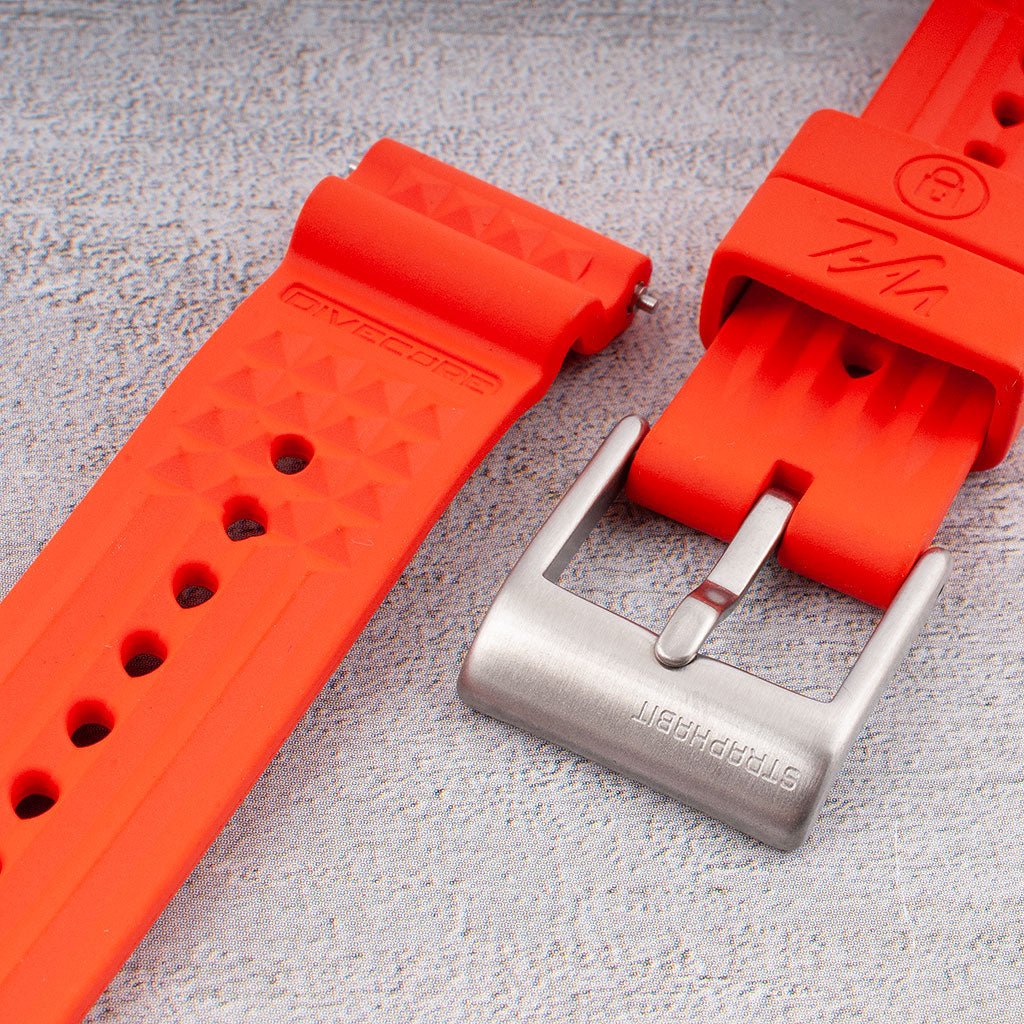 Divecore x StrapHabit WFL Waffle Professional Diving Watch Straps