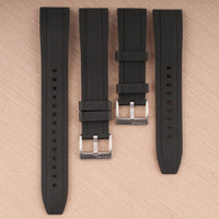 Extra Long Ridge FKM Rubber Watch Straps For Large Wrists