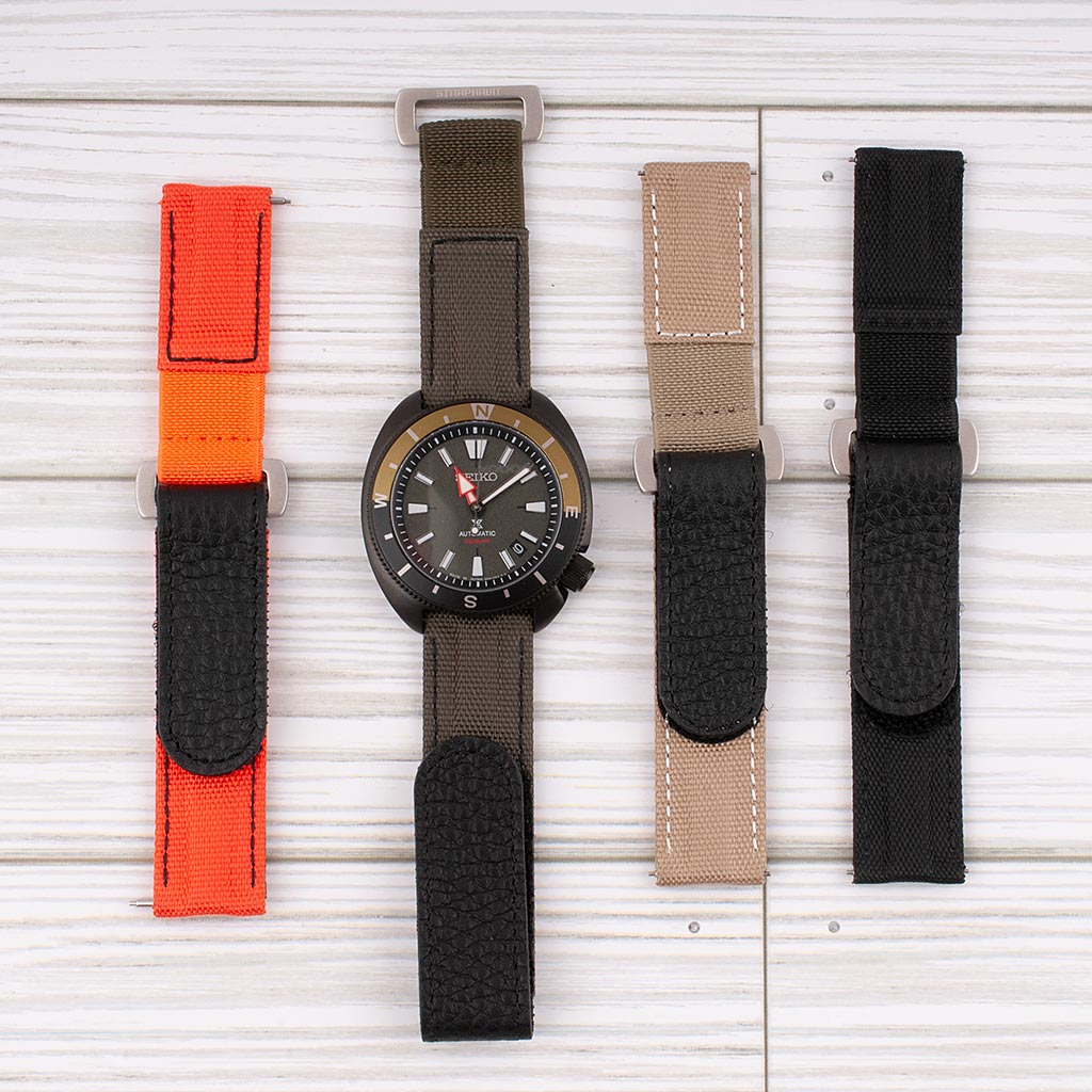 Hook and Loop Elastic Quick Release Watch Straps