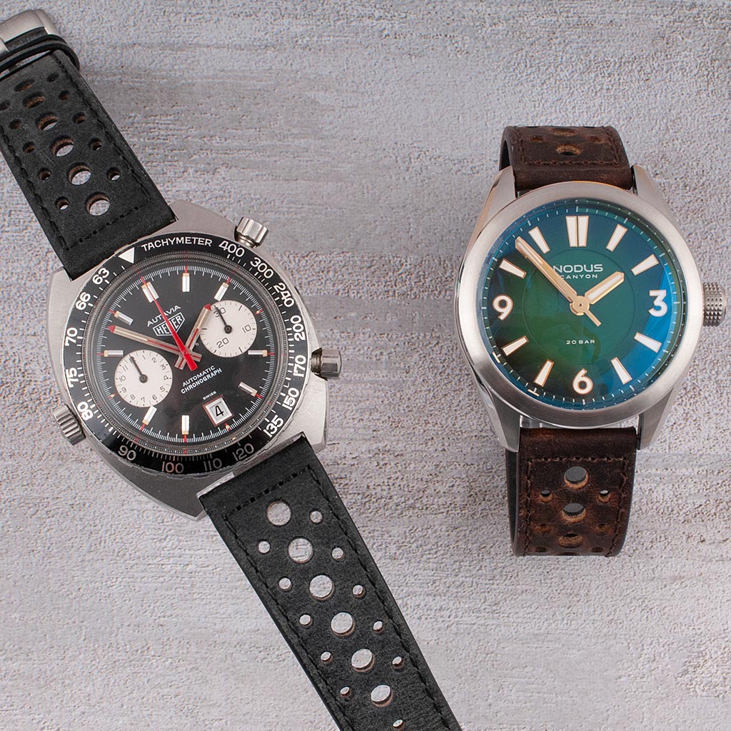 Horween Leather Racing Watch Straps - StrapHabit