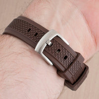 Locking Keeper FKM Rubber Quick Release Watch Straps