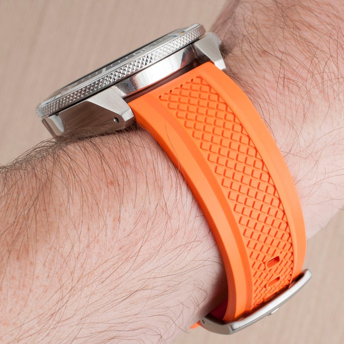 Locking Keeper FKM Rubber Quick Release Watch Straps