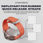 Deployant FKM Rubber Quick Release Watch Straps