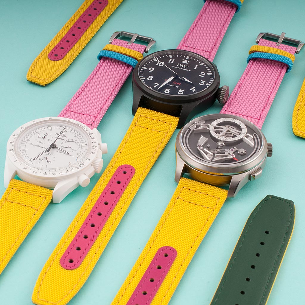 Ride to Conquer Cancer x StrapHabit 2025 Premium Sailcloth Watch Straps