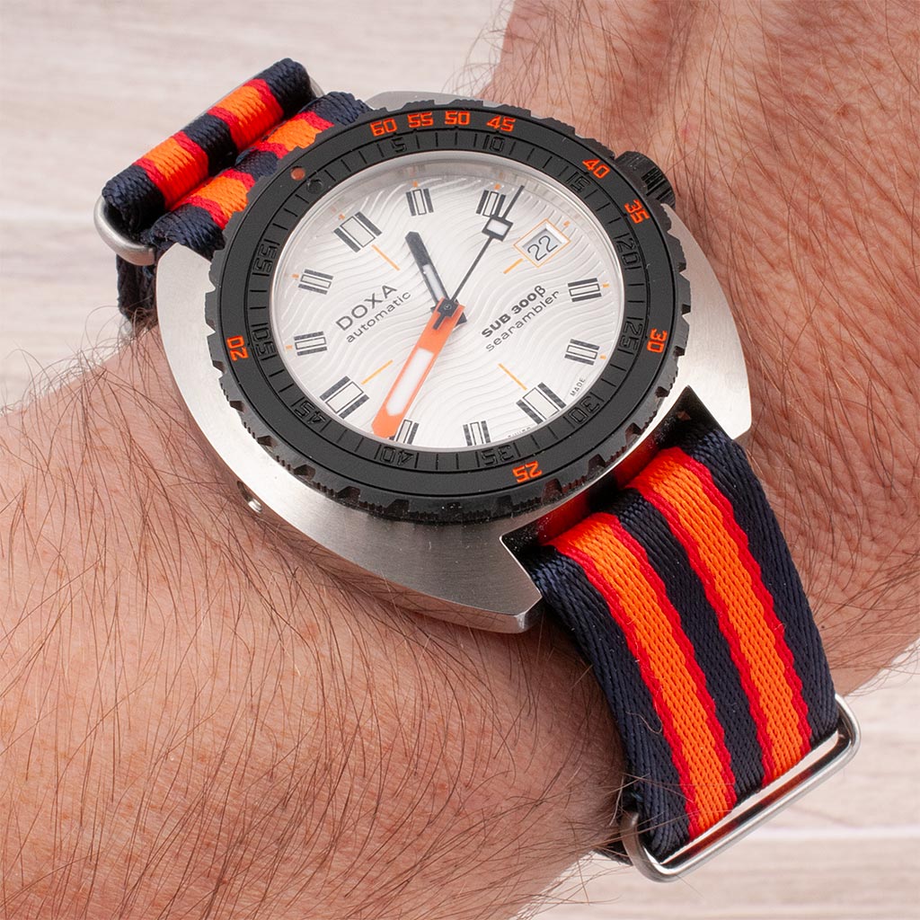 The Bond Experience x StrapHabit Seat Belt Watch Straps