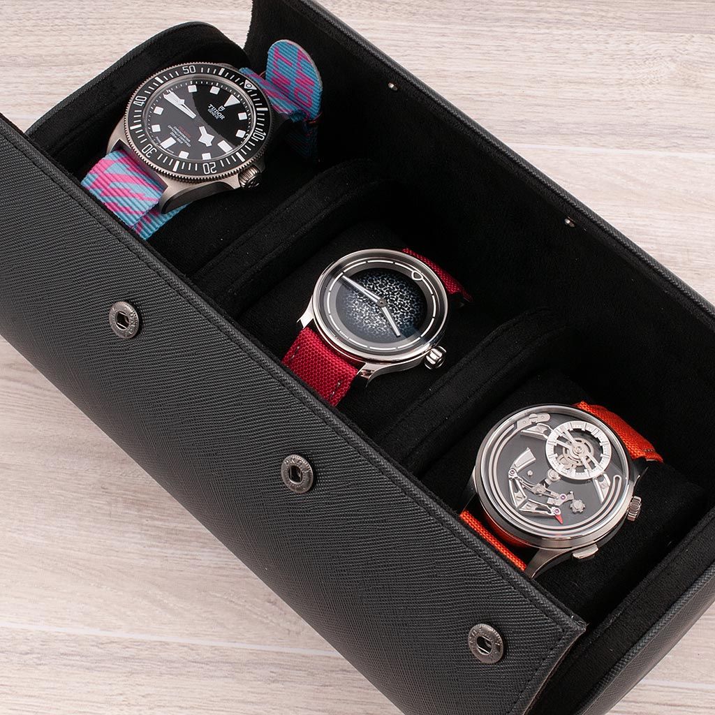 Three Watch Travel Cases
