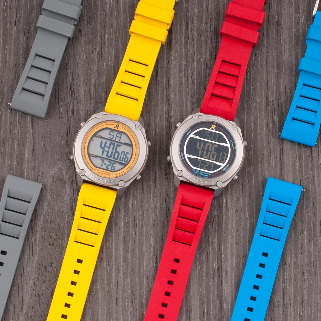 Vented FKM Rubber Quick Release Watch Straps