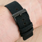 Canvas quick release watch strap band black pvd buckle 20mm 22mm