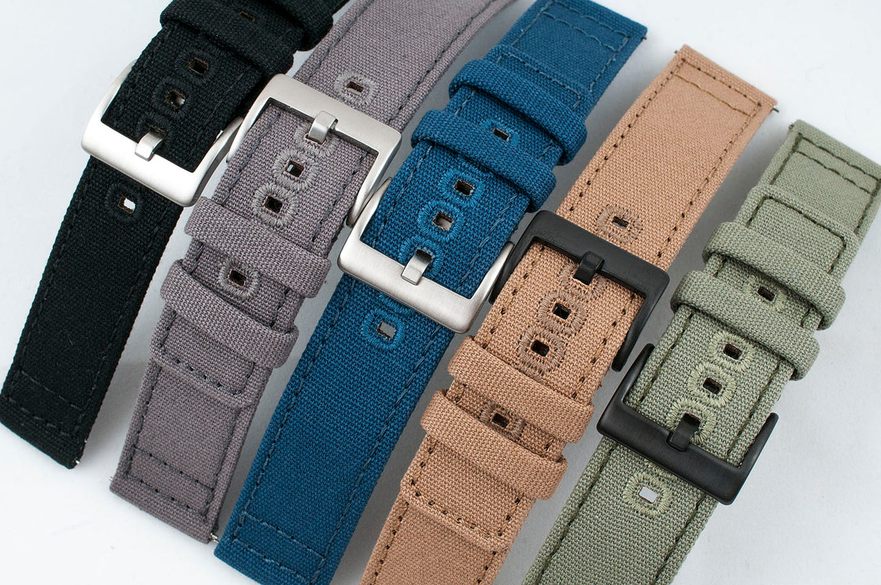 Canvas Quick Release Watch Straps