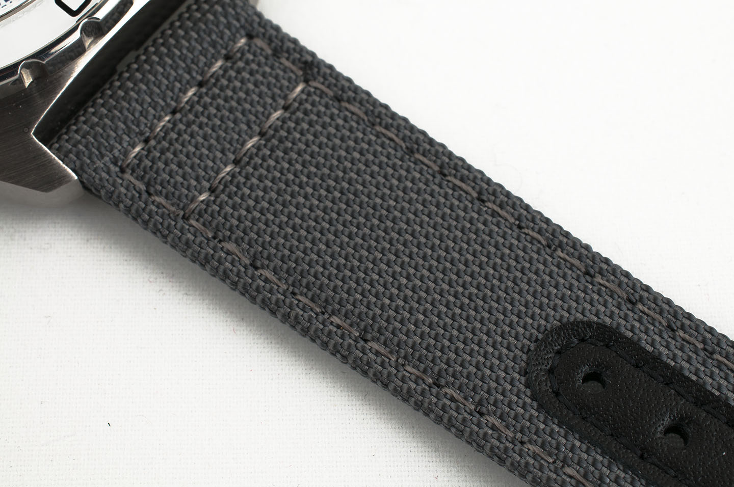 Premium Sailcloth quick release watch strap band replacement 19mm, 20mm, 21mm, 22mm gray grey