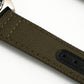 Premium Sailcloth quick release watch strap band replacement 19mm, 20mm, 21mm, 22mm green OD