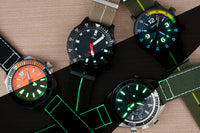 Luminous Stitching Canvas Watch Straps