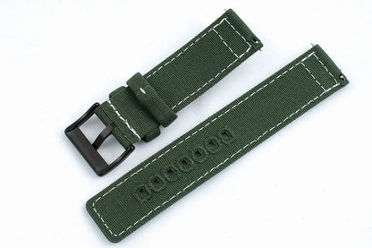 Luminous Stitching Canvas Watch Straps