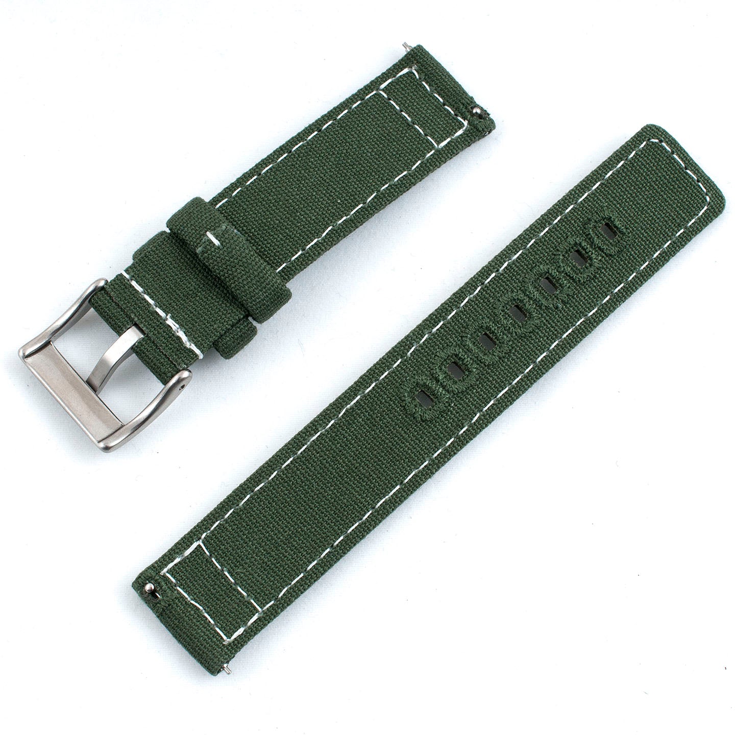 Luminous Stitching Canvas Watch Straps