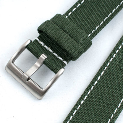 Luminous Stitching Canvas Watch Straps