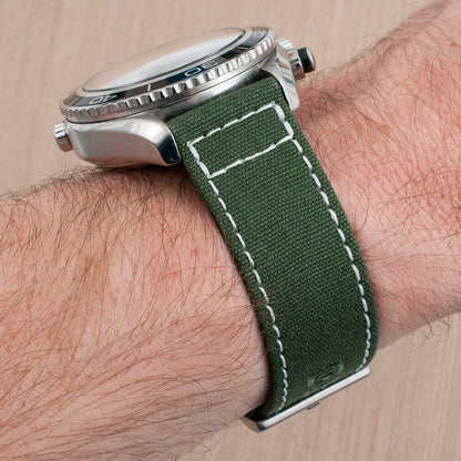 Luminous Stitching Canvas Watch Straps