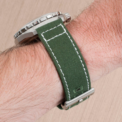 Luminous Stitching Canvas Watch Straps