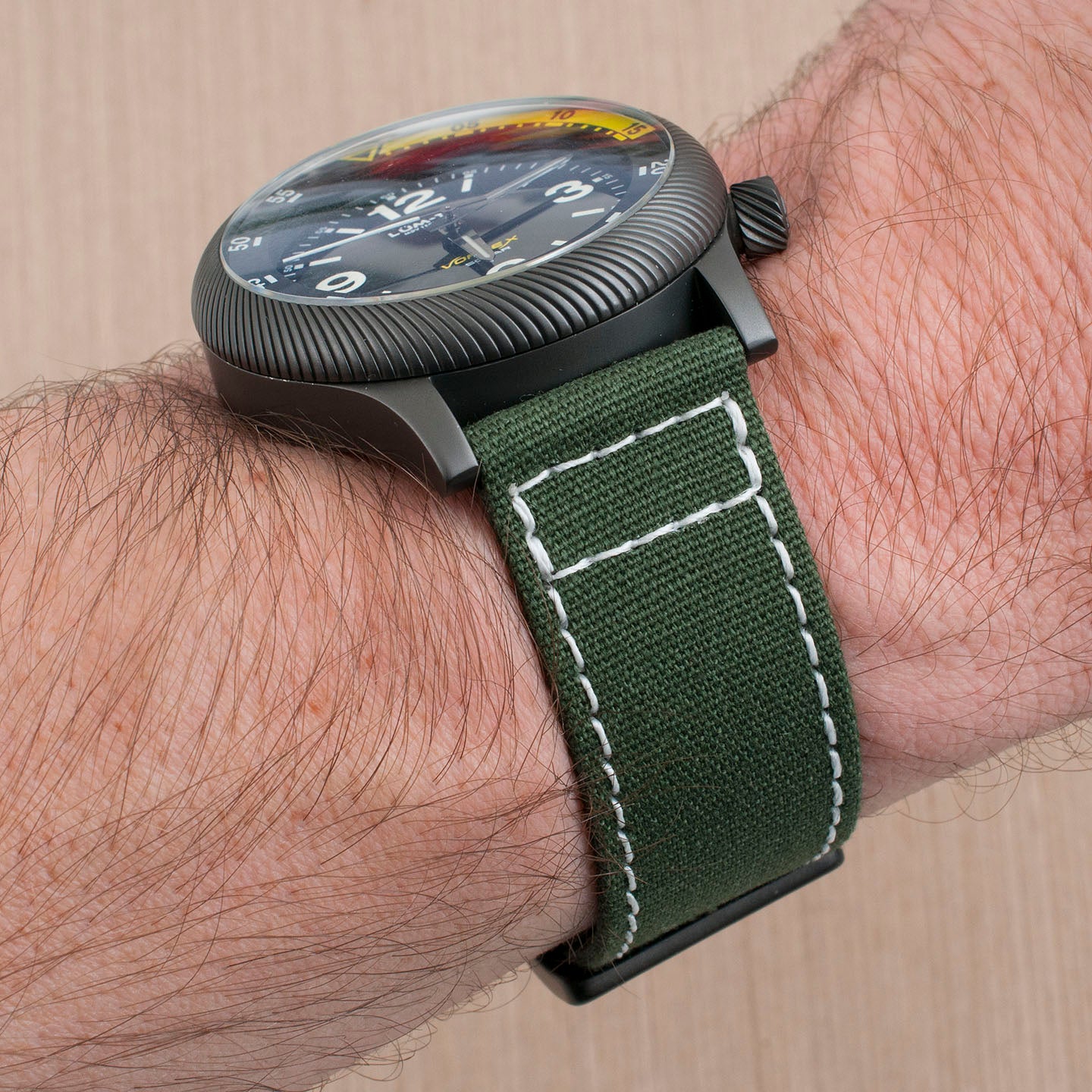 Luminous Stitching Canvas Watch Straps