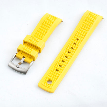 Locking Keeper FKM Rubber Quick Release Watch Straps