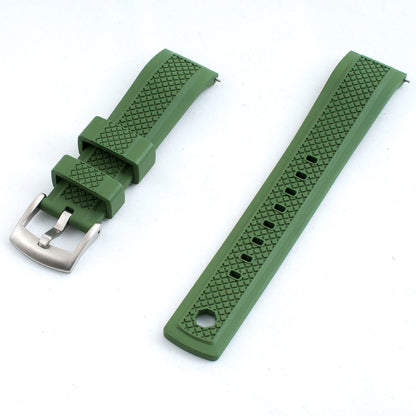 Locking Keeper FKM Rubber Quick Release Watch Straps