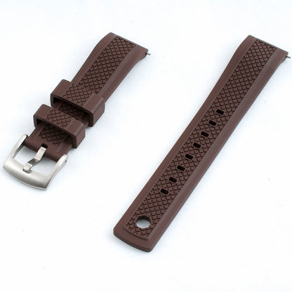 Locking Keeper FKM Rubber Quick Release Watch Straps