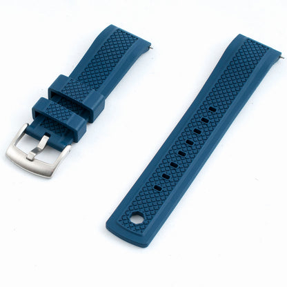 Locking Keeper FKM Rubber Quick Release Watch Straps