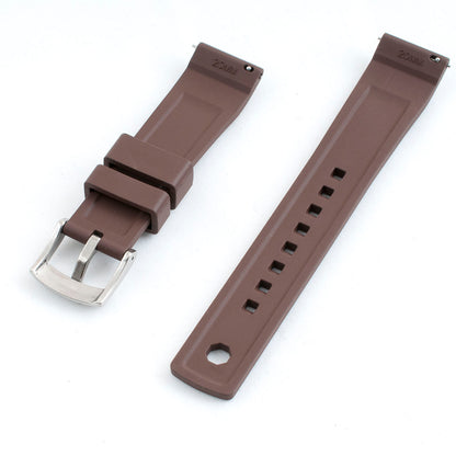 Locking Keeper FKM Rubber Quick Release Watch Straps