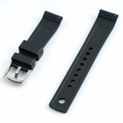 Locking Keeper FKM Rubber Quick Release Watch Straps