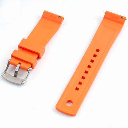 Locking Keeper FKM Rubber Quick Release Watch Straps