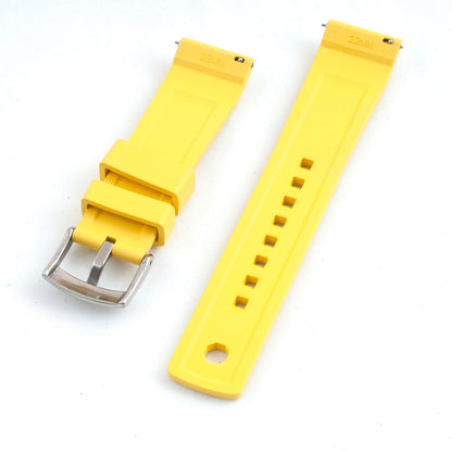 Locking Keeper FKM Rubber Quick Release Watch Straps