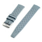 Tropical retro vintage replacement watch strap band FKM rubber tropic 19mm 20mm 21mm 22mm gray grey