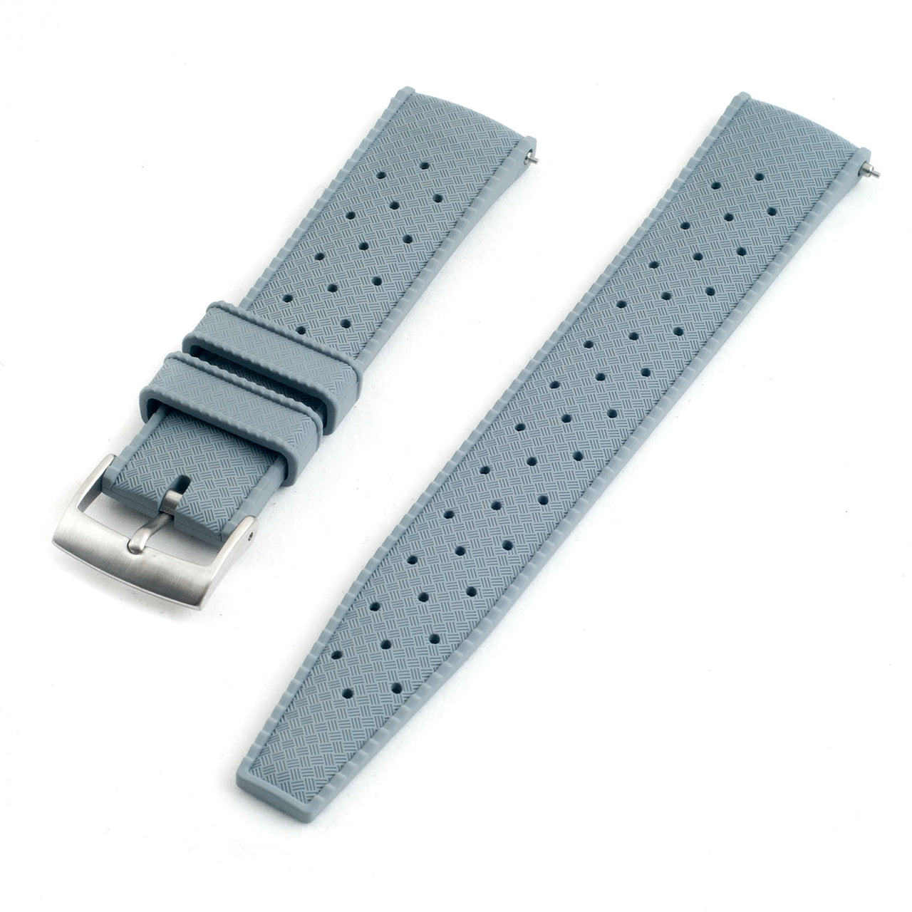 Tropical retro vintage replacement watch strap band FKM rubber tropic 19mm 20mm 21mm 22mm gray grey variant_gray