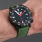 Tropical retro vintage replacement watch strap band FKM rubber tropic 19mm 20mm 21mm 22mm green sinn u1 s