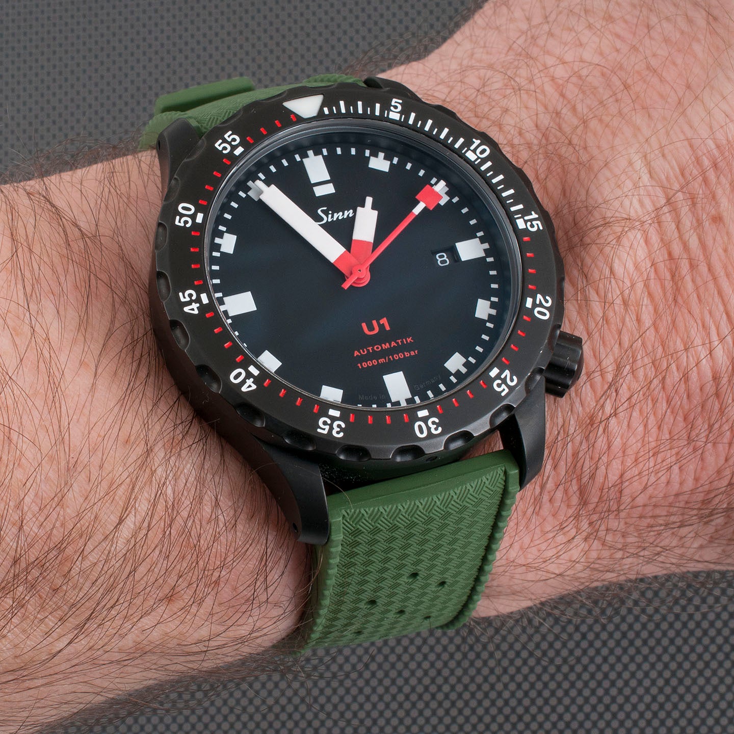 Tropical retro vintage replacement watch strap band FKM rubber tropic 19mm 20mm 21mm 22mm green sinn u1 s